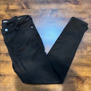 Buffalo David Bitton Black Skinny Jeans Size 28 Mid Rise Stretch Skinny